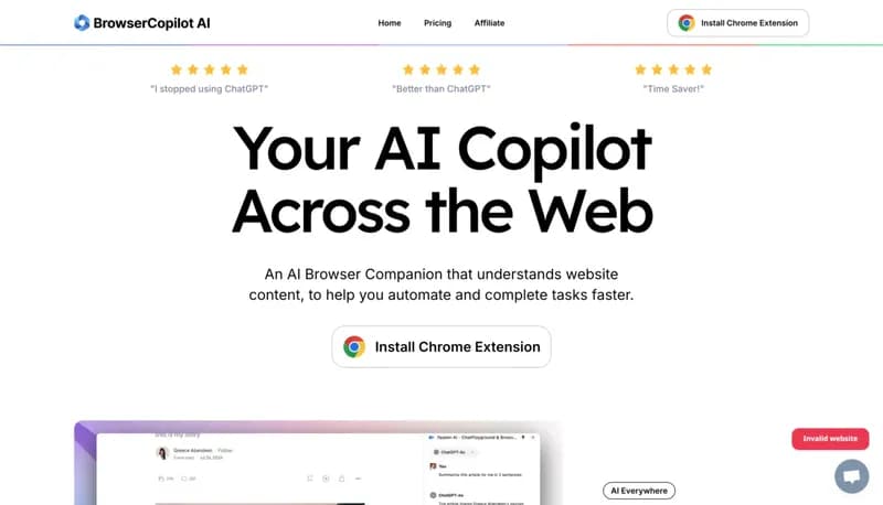 Browser Copilot AI screenshot