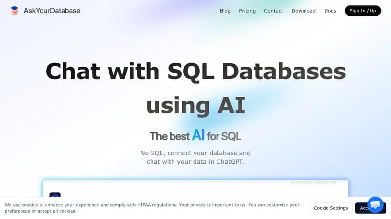 askyourdatabase website