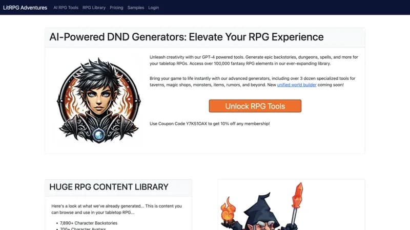 LitRPG Adventures Workshop screenshot