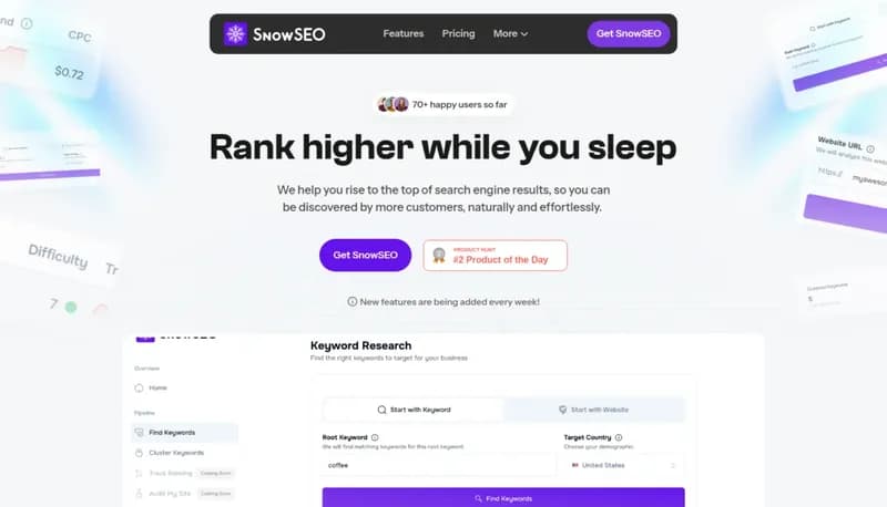 SnowSEO screenshot