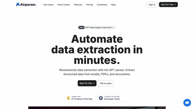 Airparser screenshot