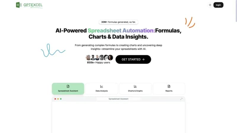 GPTExcel screenshot
