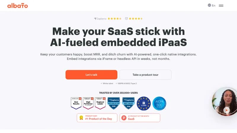 albato embedded ipaas website