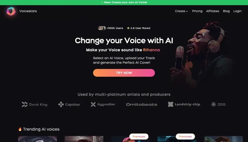 Voicestars screenshot