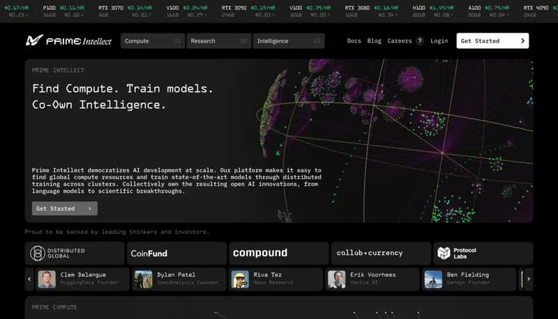 Prime Intellect screenshot