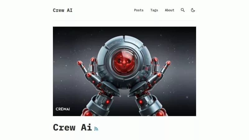 Crew AI screenshot
