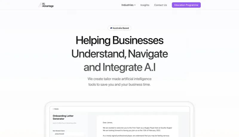 AI Advantage screenshot