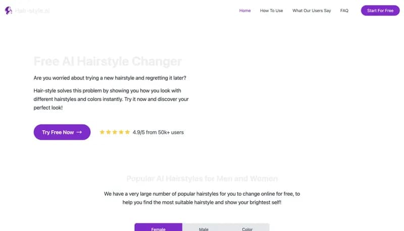 AI Hairstyle Changer screenshot
