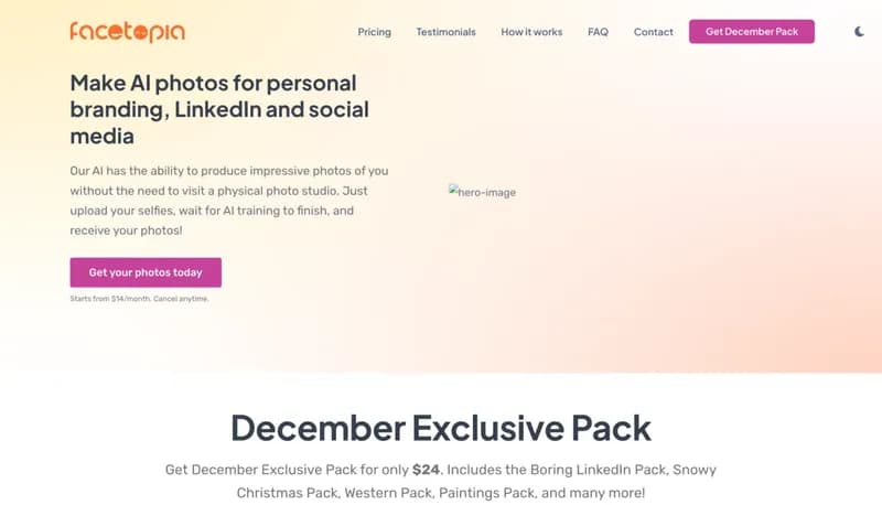 Facetopia screenshot