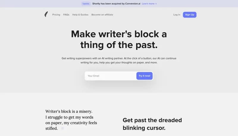 ShortlyAI screenshot