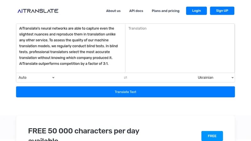 aitranslate website