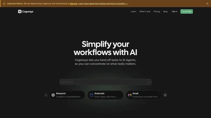 Cognosys screenshot