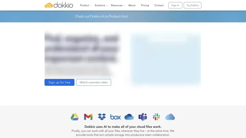 Dokkio screenshot