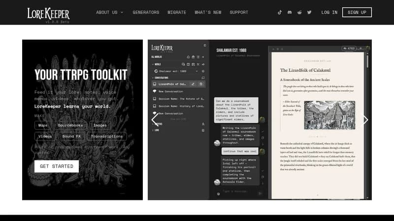 lorekeeper website