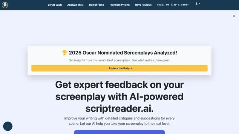 ScriptReader.ai screenshot