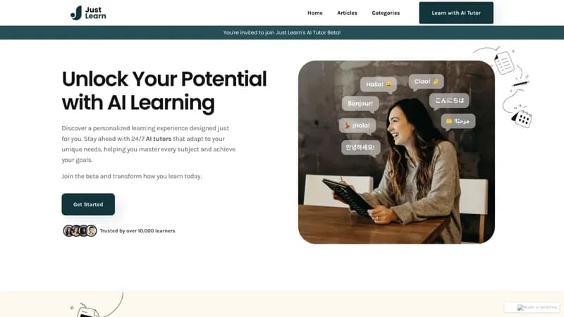 Just Learn screenshot