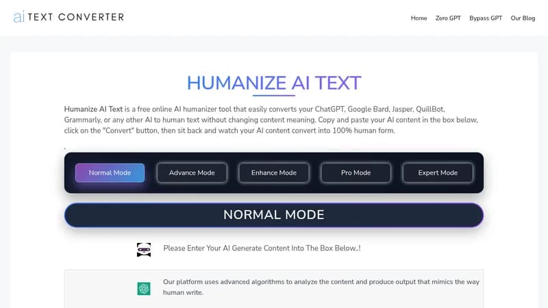 humanize ai text website