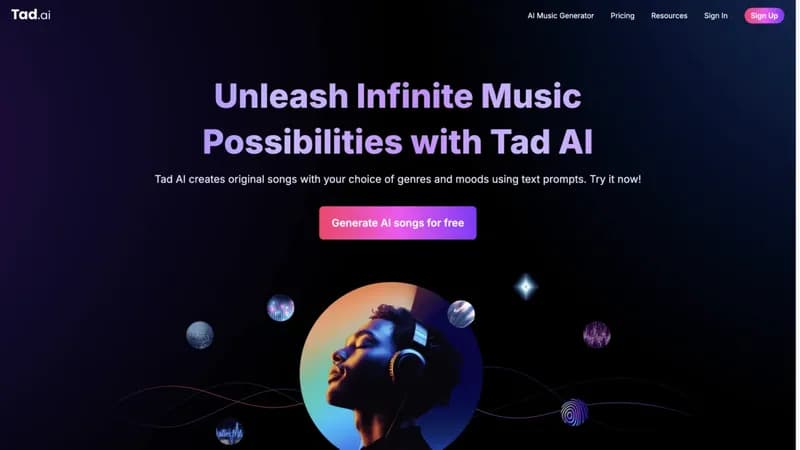 Tad AI screenshot