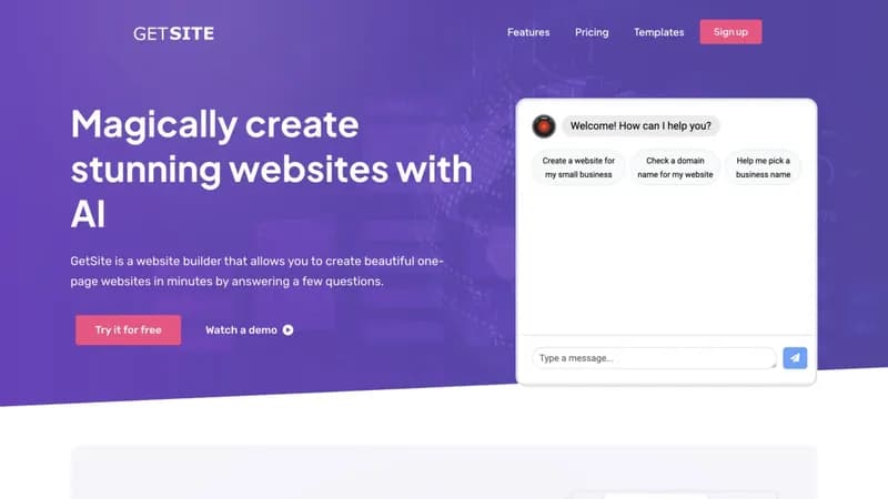 GetSite screenshot