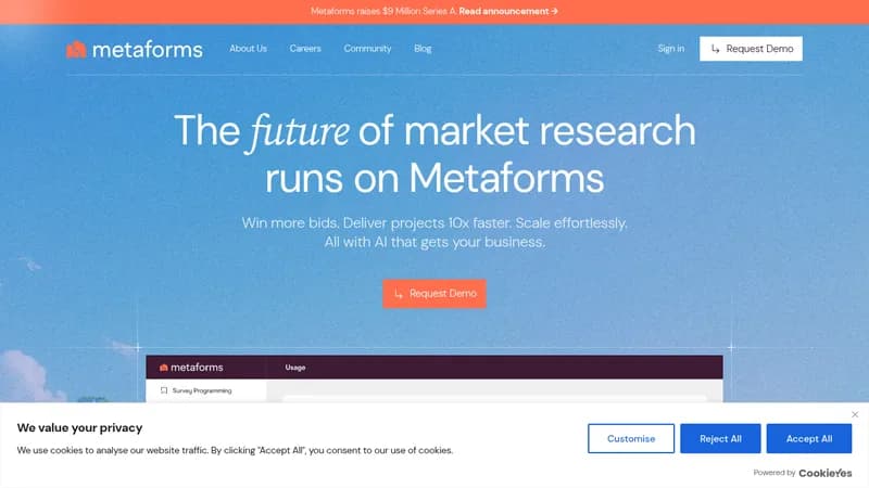 metaforms website
