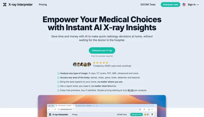 X-ray Interpreter screenshot