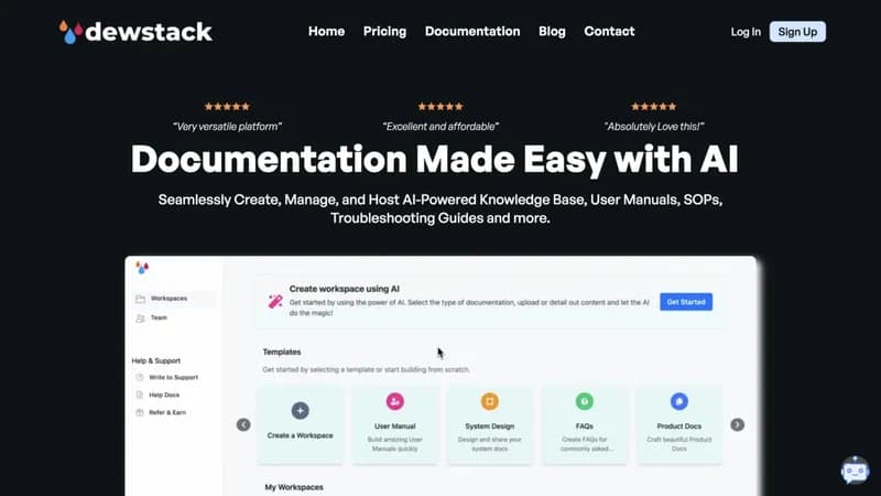 Dewstack screenshot