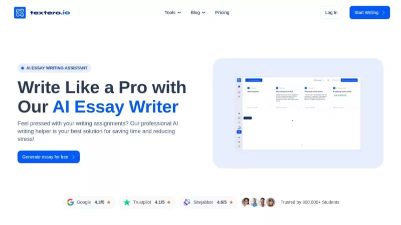 Textero AI Essay Writer screenshot