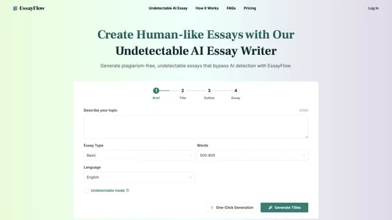 EssayFlow screenshot