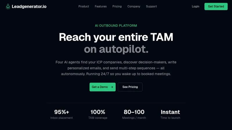 leadgenerator.io website
