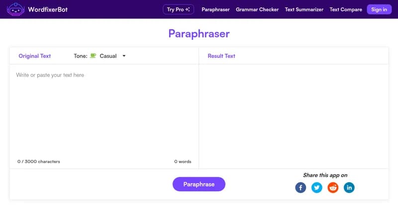 wordfixerbot website
