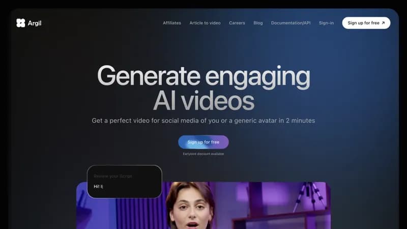 Argil AI screenshot