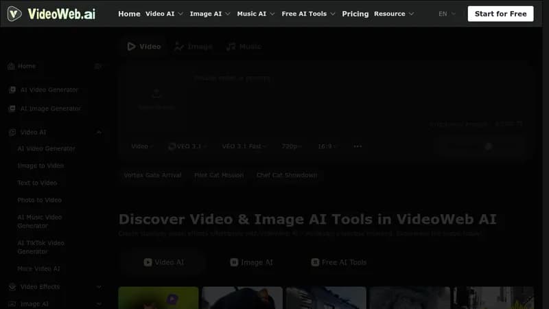 videoweb ai website