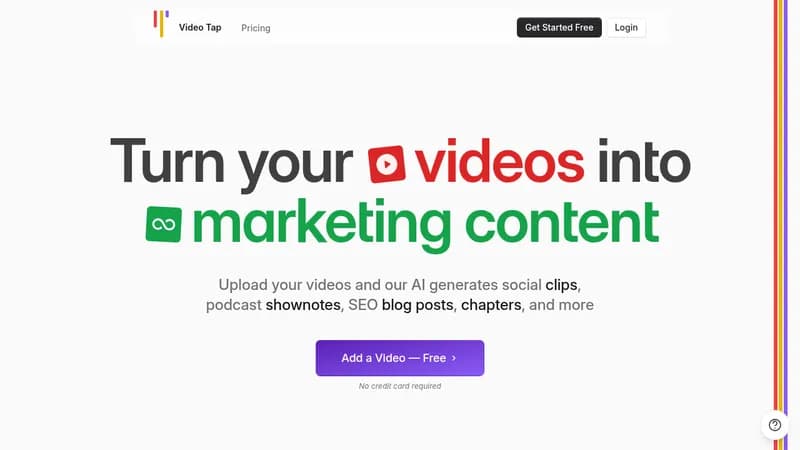 video tap website