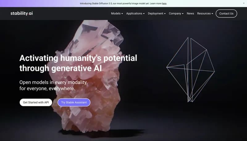 Stability AI screenshot