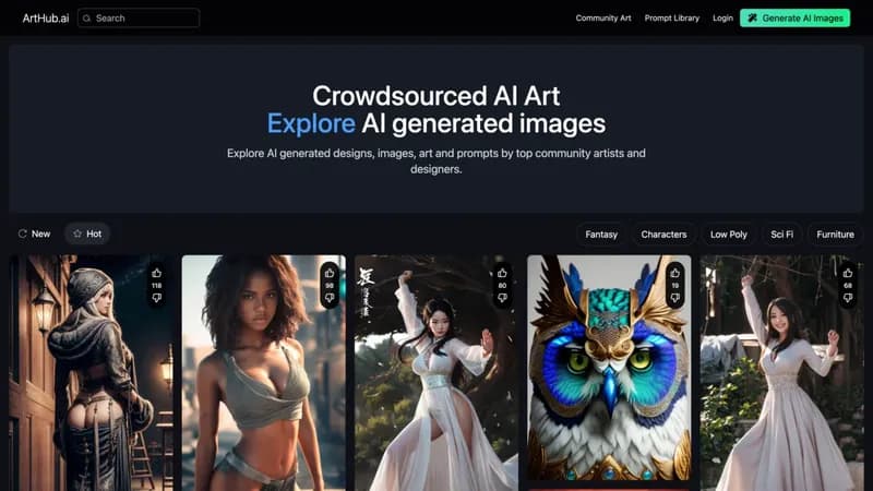 Arthub.ai screenshot