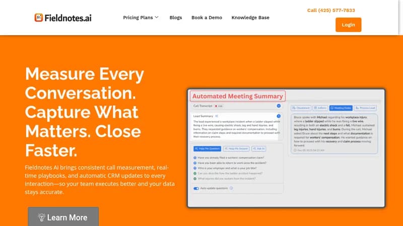 fieldnotes ai website