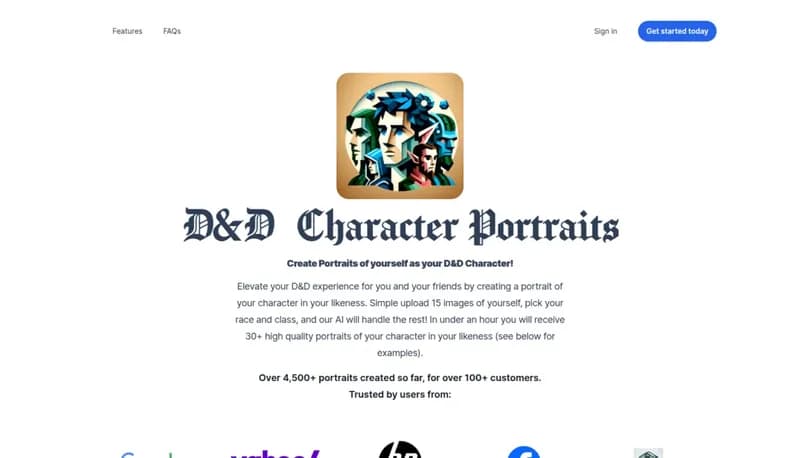 D&D Character Portraits screenshot
