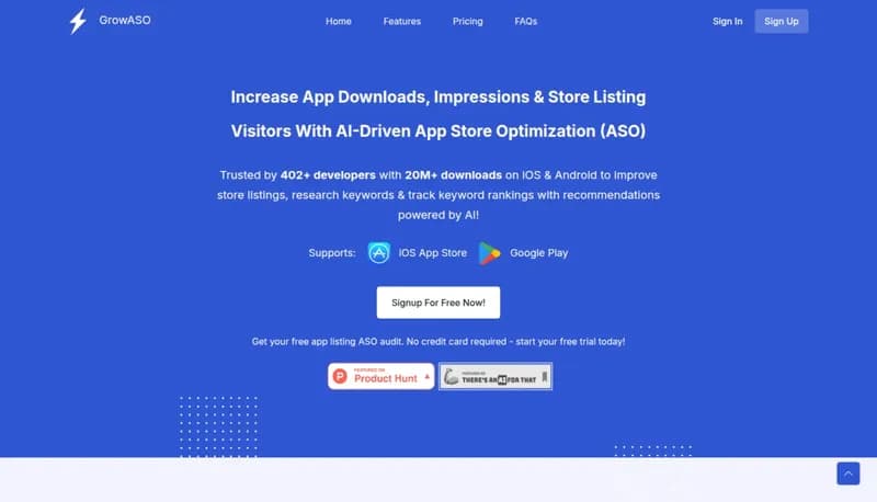 GrowASO screenshot
