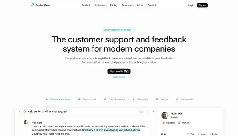 Productlane screenshot