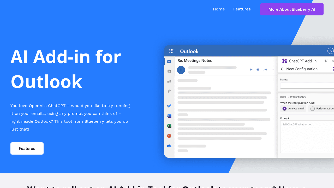 chatgpt for outlook website
