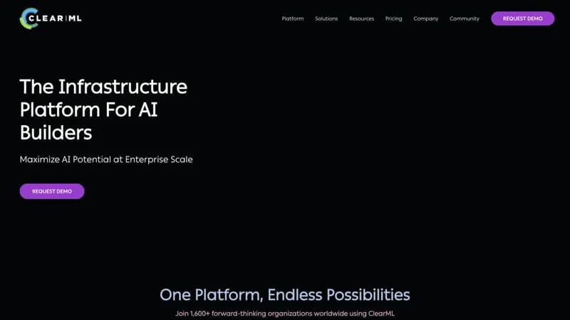 ClearML screenshot