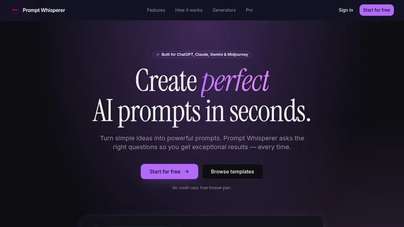 prompt whisperer website