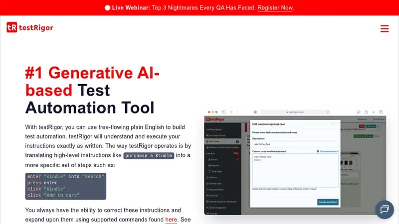 testrigor website