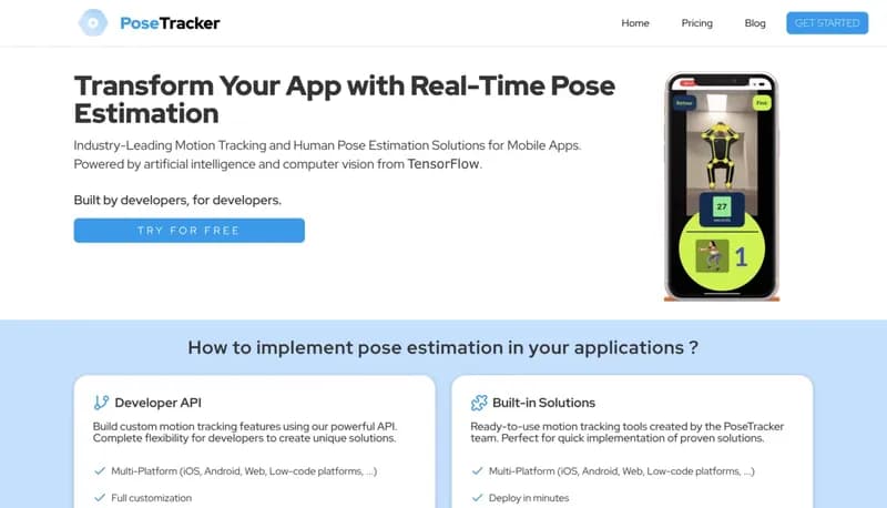 PoseTracker screenshot