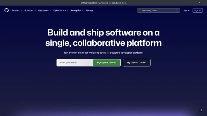 GitHub screenshot