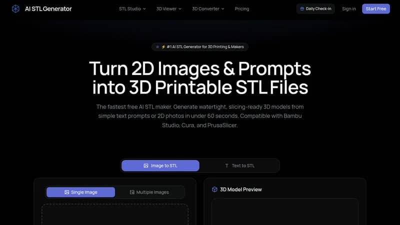 ai stl generator website