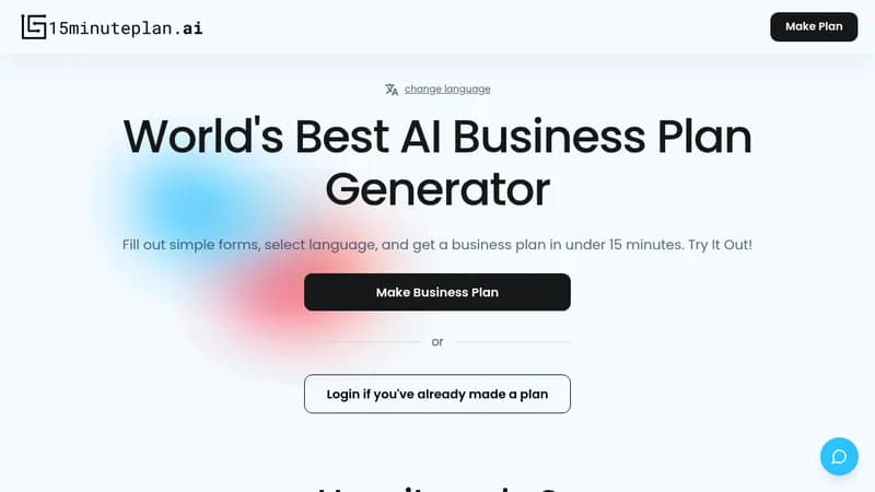 15minuteplan.ai website