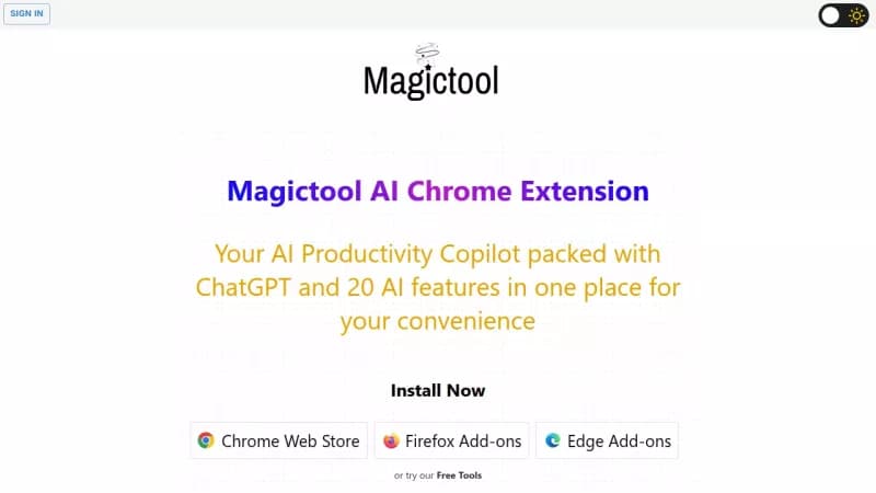 Magic Tool AI screenshot