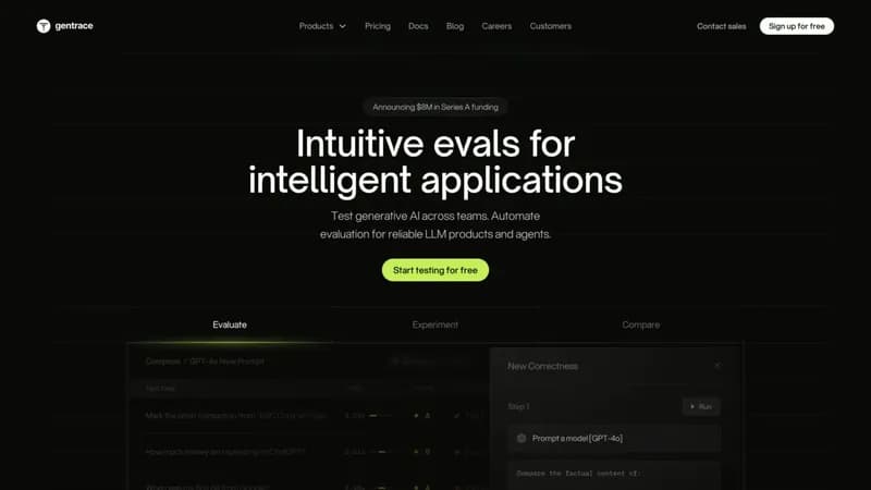 Gentrace screenshot