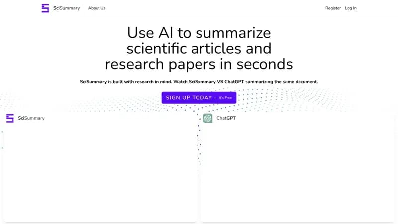 SciSummary screenshot